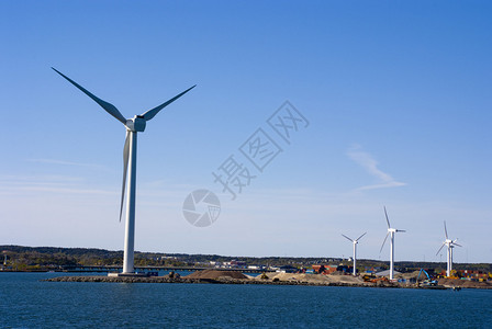 风力发电机绿色能源图片