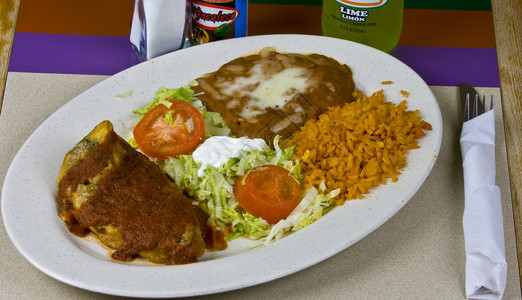 健康的墨西哥食品烤牛肉图片