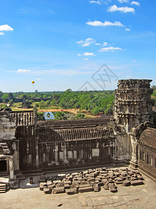 柬埔寨吴哥Wat综合建筑群古老的佛教图片