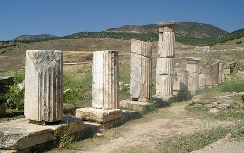 希拉波利斯的废墟古城帕穆图片