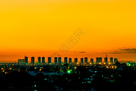 泰国首都的日落图片