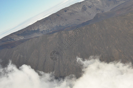 Haleakala火山壁画在夏威夷毛伊Ma背景图片