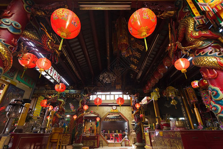 泰国曼谷唐人城传统庙图片