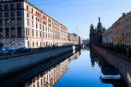 英石俄罗斯圣彼得堡5月21日克里博耶多夫运河大堤高清图片