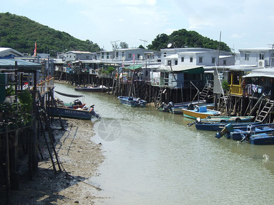 塔奥环太岛渔村建在图片