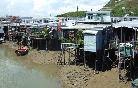 塔奥环太岛渔村建在图片