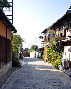 通往日本京都清水寺的街道图片