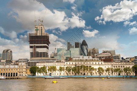 伦敦市金融中心泰晤图片