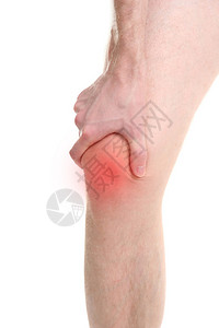 一个人膝盖痛图片