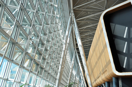 现代机场的内部图片