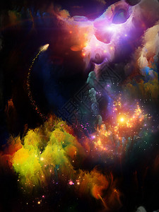 永无世界系列以幻想梦想创造力想象力和艺术为主题的彩色立体分图片