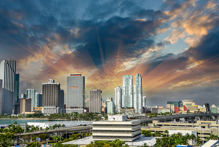 佛罗里达州迈阿密城市港口的图片