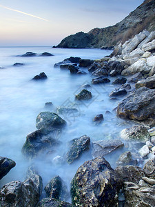 海石日落图片