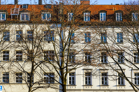 慕尼黑补贴住房的外墙图片