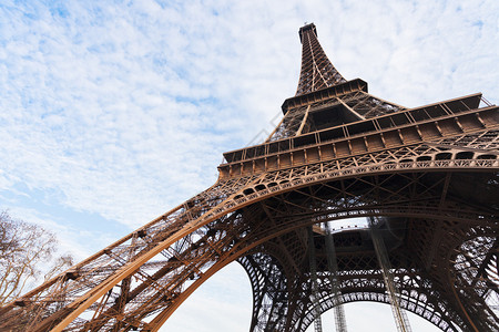 巴黎埃菲尔铁塔的支持背景图片