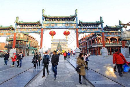 在北京的古建背景图片