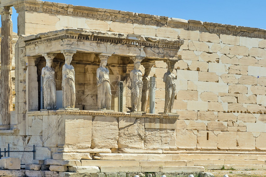 埃雷希翁神庙是希腊雅典大都会北面的古希腊寺庙图片