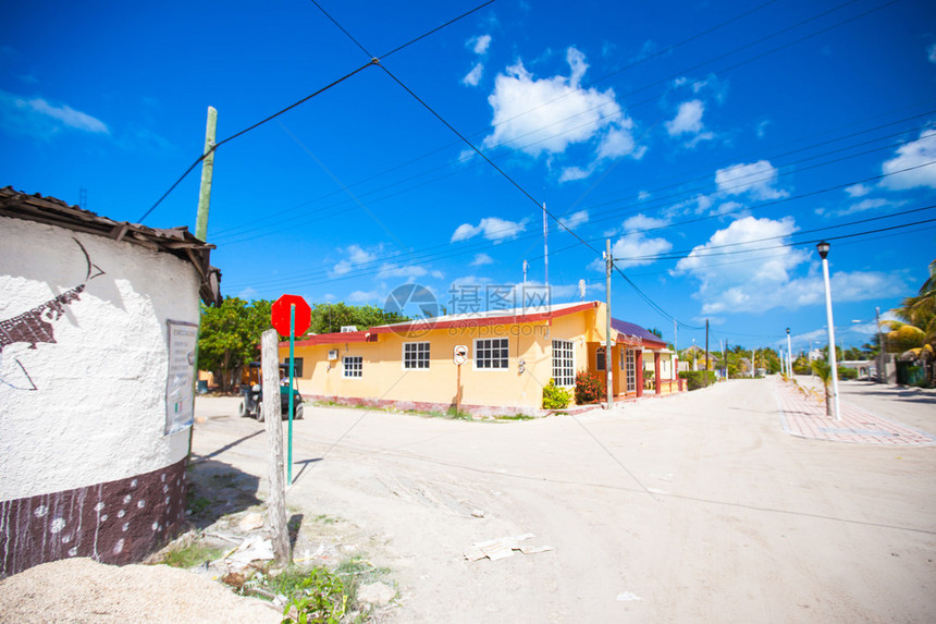 桑迪街在墨西哥岛上图片