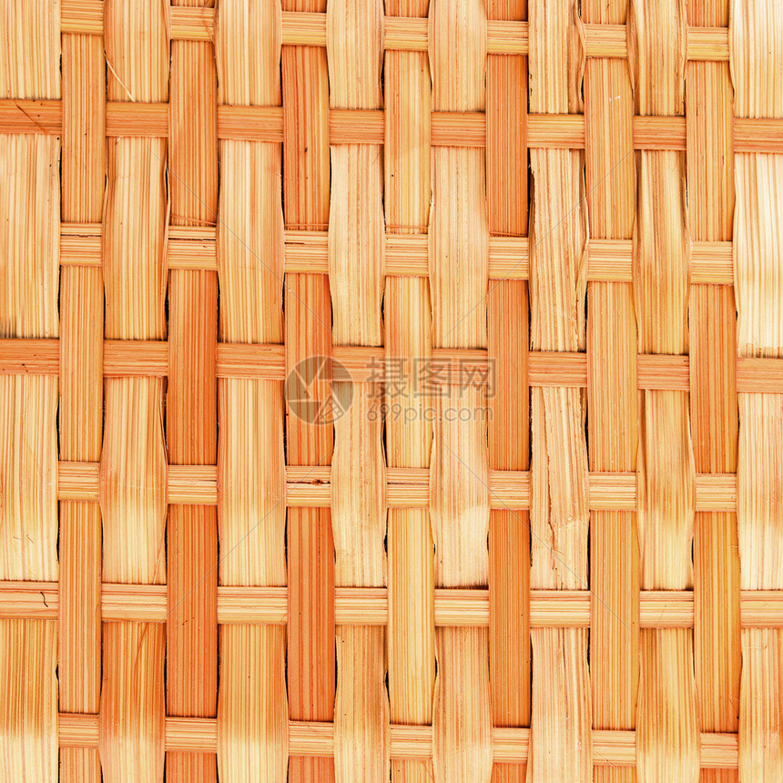 竹棕色桌布的质地特写图片