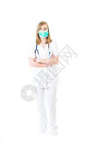 戴面具的友好护士图片