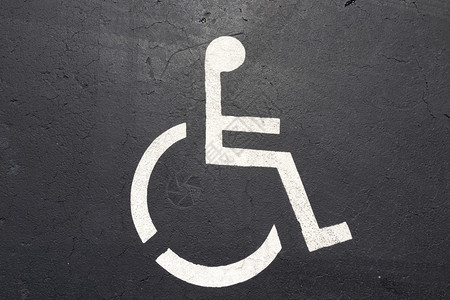 停车场轮椅的标志图片