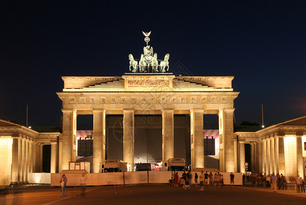 柏林柏林的勃兰登堡门背景图片