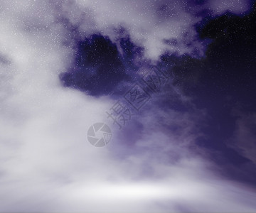 云舞台夜空背景图片