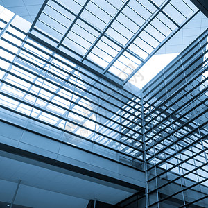 透明玻璃天花板现代建筑内饰图片
