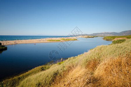 瓦莱多利亚夏季的Valledoria背景