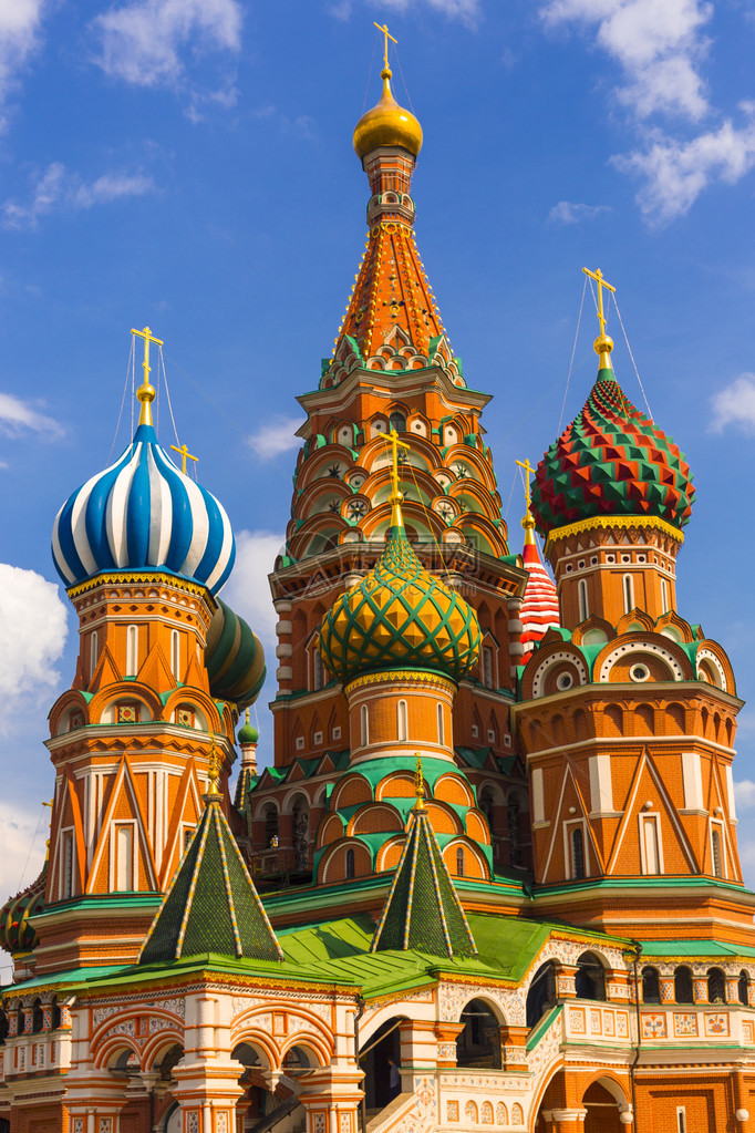 莫斯科红场的圣瓦西里神庙图片