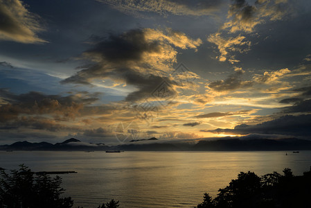韩国南海岛的日落图片