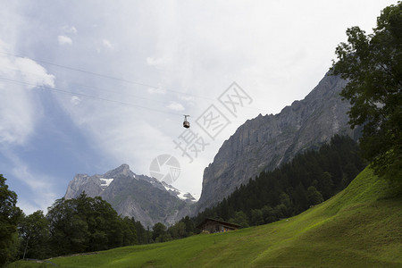 瑞士山地景观全景Ca图片