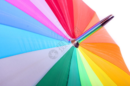彩虹伞特写图片
