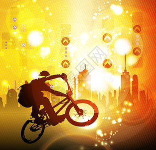 BMX自行车手图片