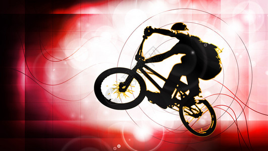骑自行车的人插图图片