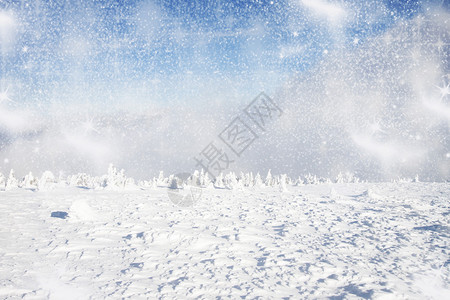 与雪的圣诞节背景图片