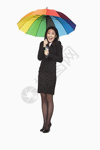 在色彩多的保护伞下图片