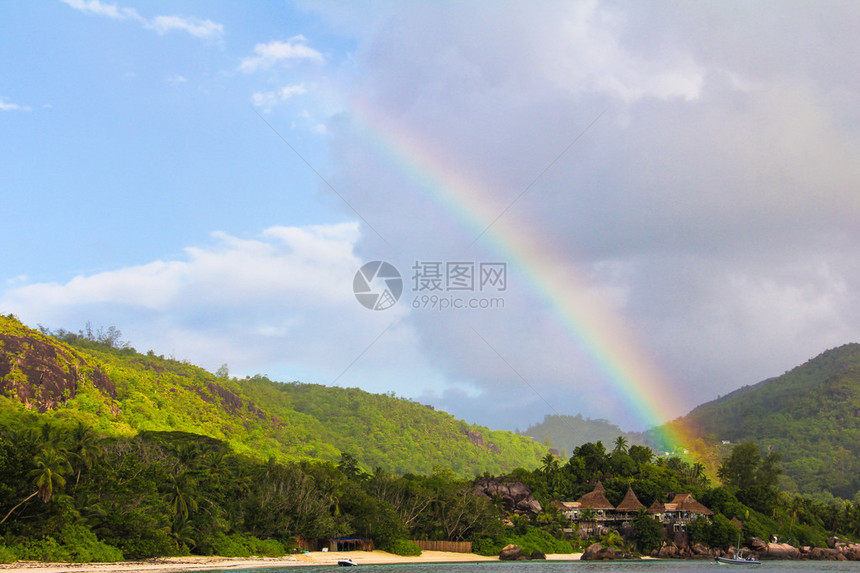 热带岛屿和锡谢勒的豪华图片