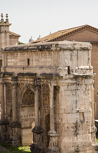 罗马古论坛遗址图片