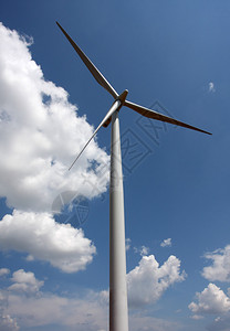清洁能源的风力涡轮机图片