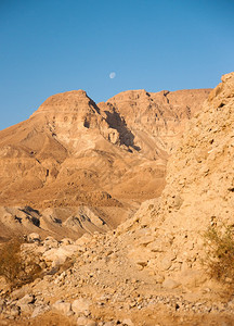 以色列死海沙漠峡谷旅游景背景图片