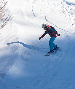 滑雪和滑雪运动风格的嬉图片