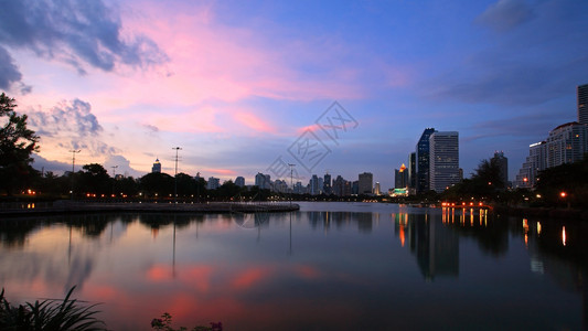 曼谷城市风景天空反射天际图片
