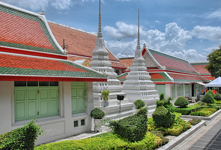 曼谷古庙夏日色彩图片