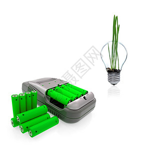绿色电源充电器aaaccu灯泡图片