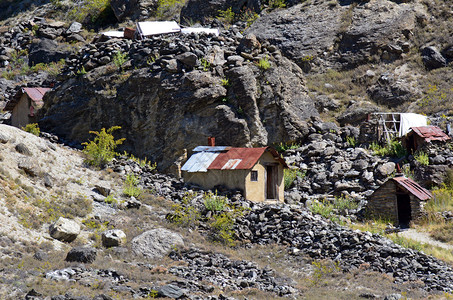 2014年日的金矿开采中心它是受新西兰自然保护部保护的历史保护区图片