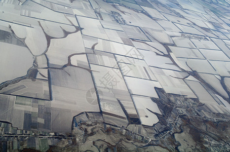 农业植物的鸟瞰图冬季图片