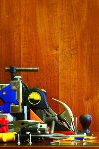 设置工作台细木工具专业工人图片