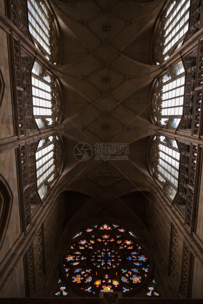 圣维特斯大教堂是布拉格的罗图片
