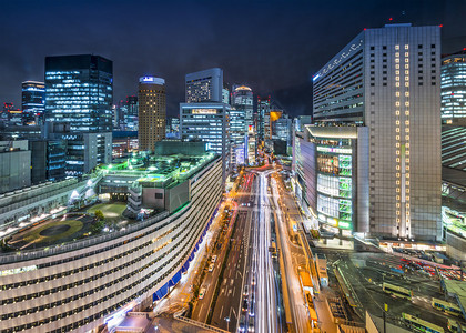 日本大阪空中景观图片